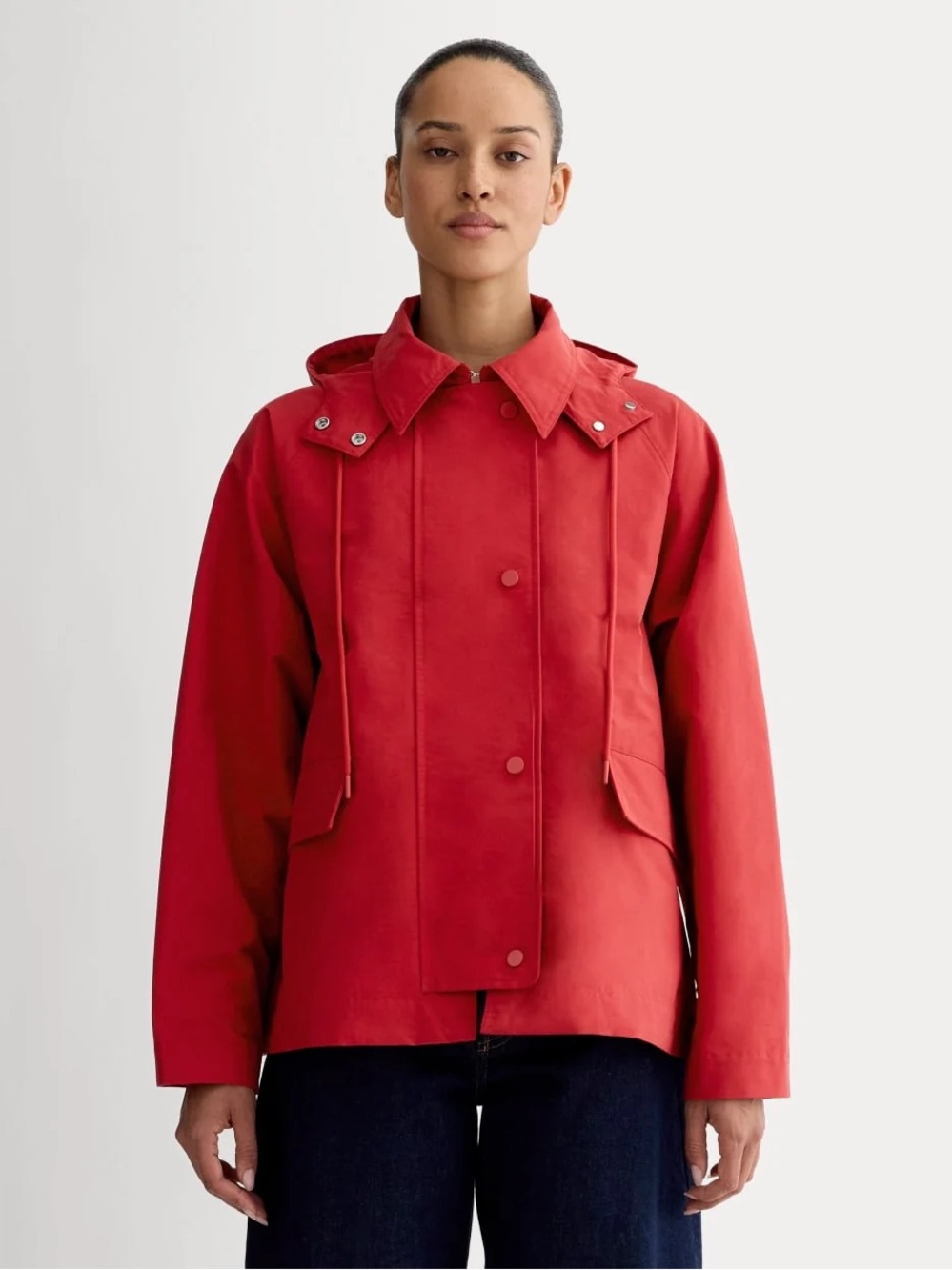 Everlane Red Utility Jacket - Picture 3 of 11